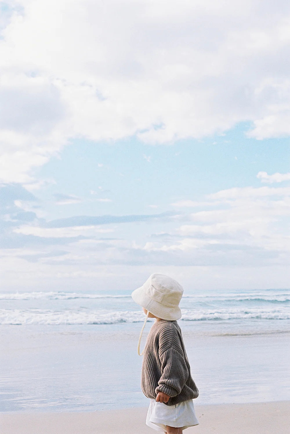 Wave Bucket - Beige Terry - Kids
