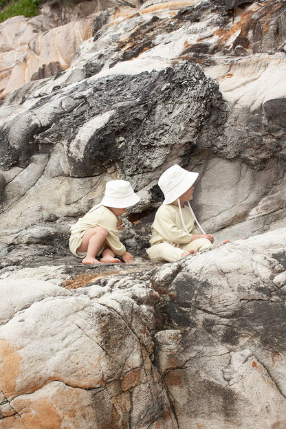 Wave Bucket - Beige Terry - Kids